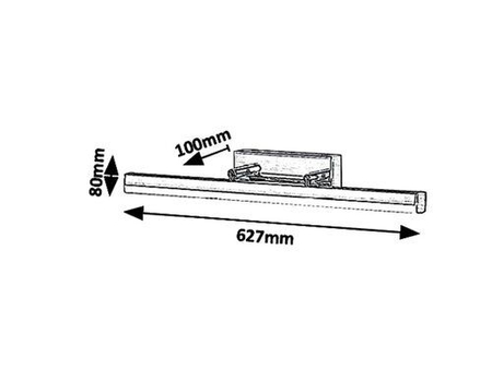 Lampa łazienkowa Rabalux Silas 5729 brąz