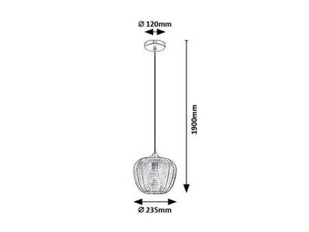 Lampa wisząca Rabalux Monet 3177 chrom