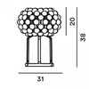 Lampa stołowa Foscarini 138012-52 Caboche