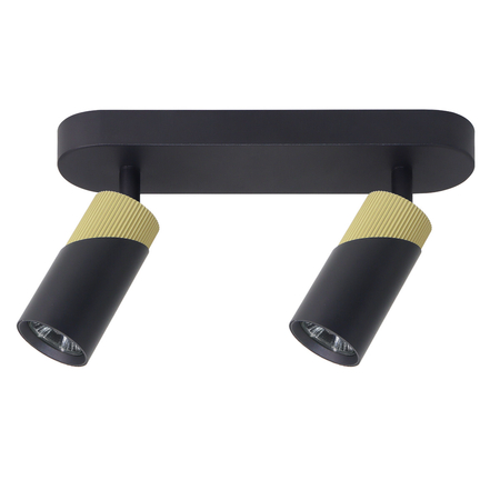 Milagro NEO BLACK GOLD SPOT 2xGU10 ML0281 CZARNY + ZŁOTY