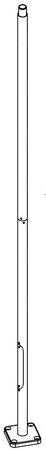 LAMPPOST 1257 BLACK o60 400CM REVISION DOOR