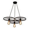 Lampa wisząca RANCH 3 Azzardo AZ1649 black