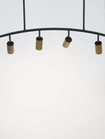 Lampa wisząca Luces Exclusivas CAYES czarny/złoty LE42618