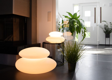Kamień LED Lampa zewnętrzna ogrodowa 2700K Biała ciepła 22x39 32373W biały