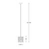 Lampa wisząca Zuma Line P0509-01D-F4AC Froze