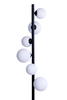 Lampa podłogowa SYBILLA 6 FLOOR BK Azzardo AZ4405 white / black