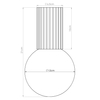 Sollux Lighting Plafon HALO zielony oliwkowy IP44 SL.1723