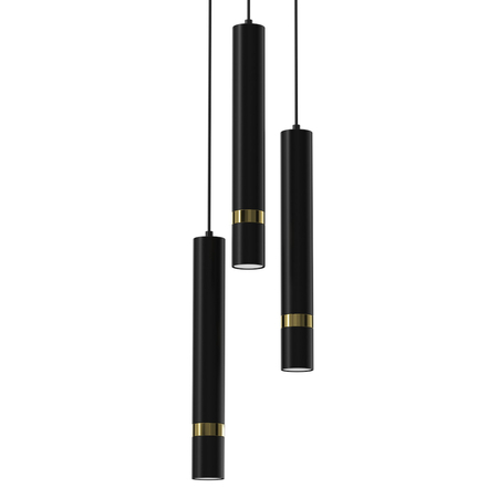Milagro Lampa wisząca JOKER BLACK/GOLD 3xGU10 MLP8918 CZARNY / ZŁOTY