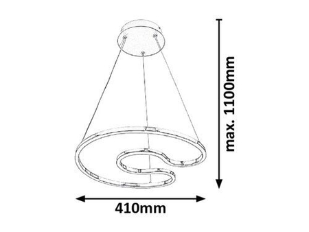 Lampa wisząca Rabalux Melora 2190 chrom