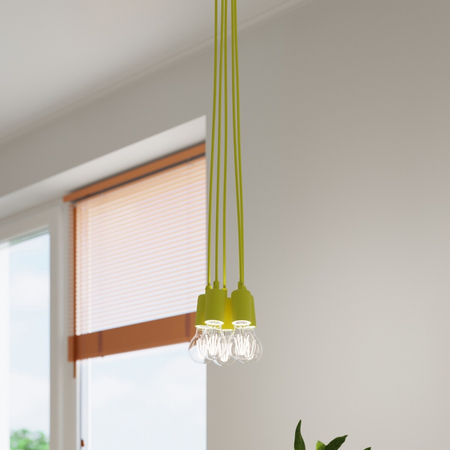 Sollux Lighting Lampa wisząca DIEGO 3 żółta SL.0579