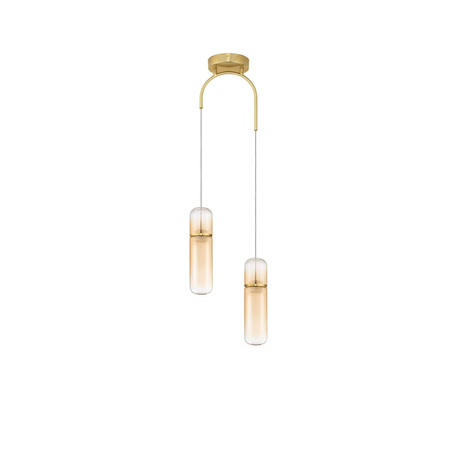 Lampa wisząca Luces Exclusivas REBALVO LE45199 złoty i odcienie złota