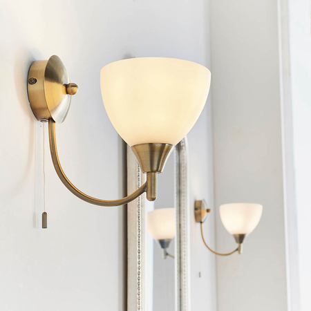 Kinkiet Endon Lighting Alton 1805-1AN mosiądz