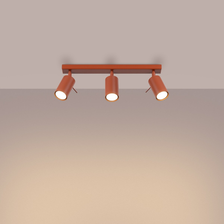 Sollux Lighting Plafon RING 3L ochra czerwona SL.1508