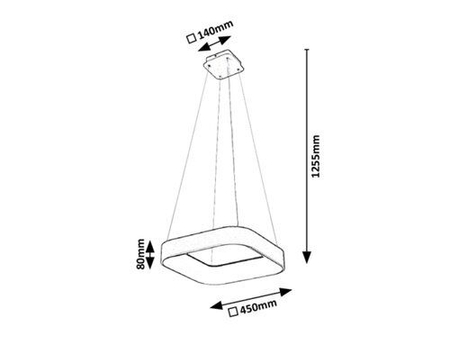 Lampa wisząca Rabalux Adeline 3927 popielaty