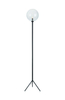 Lampa podłogowa Markslöjd ANDREW 107750 Czarny/Przezroczysty