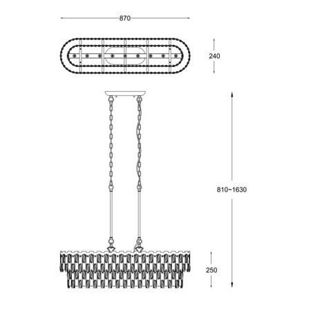 Lampa wisząca Zuma Line P0480-09C-F4AC Anzio