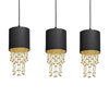 Milagro Lampa wisząca ALMERIA BLACK/GOLD 3xE27 MLP64400 CZARNY / ZŁOTY