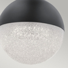 Mała lampa wisząca LED Moonlit - Matowa czerń Quintiesse QN-MOONLIT-P-MBK