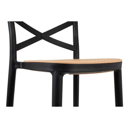 Krzesło barowe COUNTRY czarne