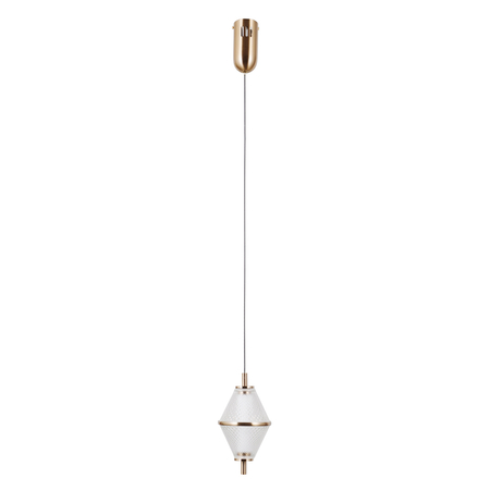 Lampa wisząca Italux Fuente PND-34395-1-HBR Złoty