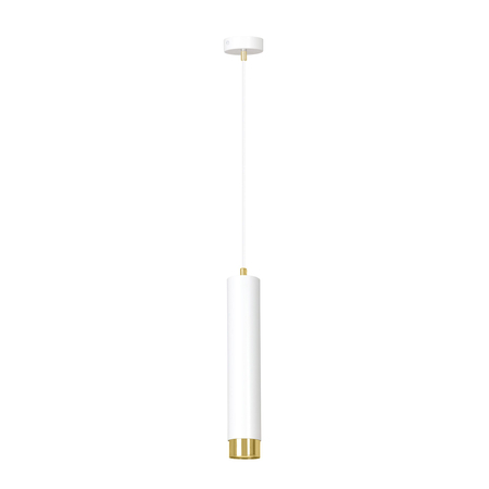 Lampa wisząca KIBO 1 WH/GOLD Emibig 642/1 biały/złoty