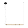 Lampa wisząca Italux Sanpo PND-26384-4-GD-CL Czarny, przezroczysty