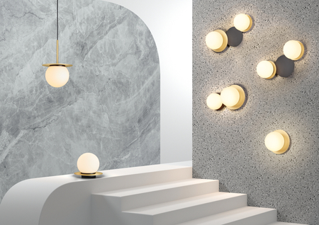 Lampa stołowa FLOC czarny mat 1xE27 szkło mleczne