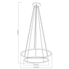 Lampa wisząca Zuma Line PL201004B-2BK MARSEILLE LAMPA WISZĄCA CZARNA/BLACK
