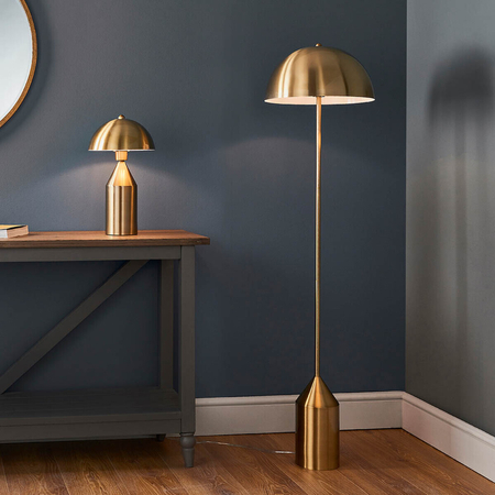 Endon Lighting Lampa podłogowa 90521 mosiądz