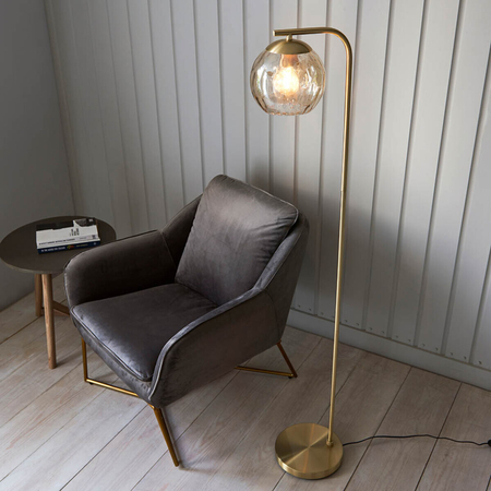 Endon Lighting Lampa podłogowa 98271 mosiądz