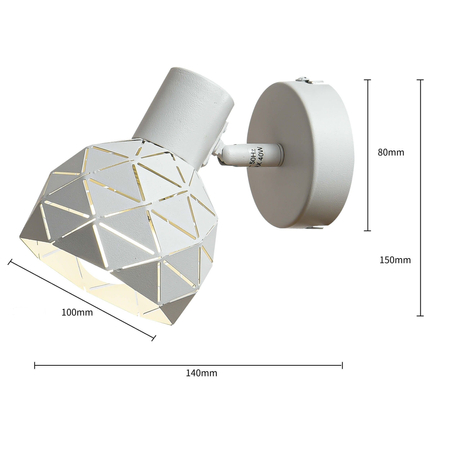 Spot Reus 1xE14 biały LP-8069/1WS WH