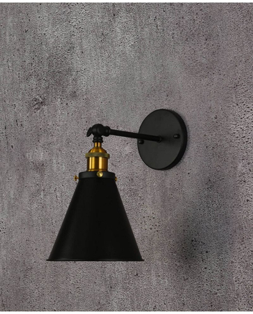 Kinkiet Lumina Deco LDW-B007-1-BK Rubi W1