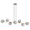 Lampa wisząca GRAVITY 8 Emibig 1237/8 czarny/złoty