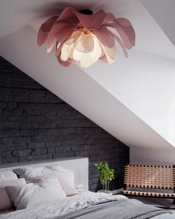 Lampa sufitowa By Rydens Lou Lou Ø80 różowy