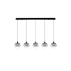 Lampa wisząca Luces Exclusivas LURVELA LE45131 szary i odcienie szarości, czarny