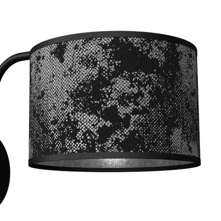 Milagro Kinkiet SATINO SILVER 1xE27 MLP7323 CZARNY