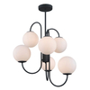 Żyrandol Italux PND-5500-6-BK Gela