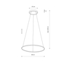 Lampa wisząca Nowodvorski CIRCOLO LED 11403 Silk olive