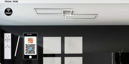 Lampa sufitowa Rabalux Benedick 71015 srebrny/ szczotkowane aluminium