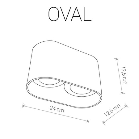 Spot Nowodvorski Oval White-9241