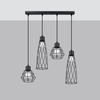Sollux Lighting Lampa wisząca SULA 1 naturalne drewno SL.1100