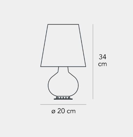 Lampa stołowa Fontana Arte F185300100BIWL Fontana