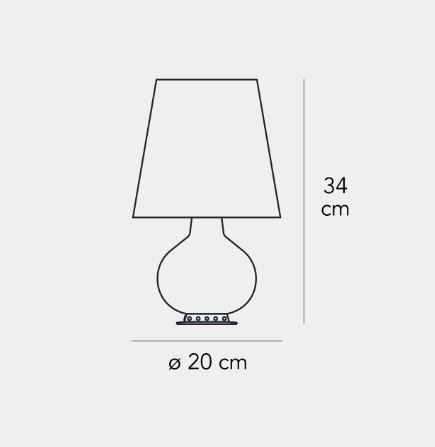 Lampa stołowa Fontana Arte F185300150TBNE Fontana