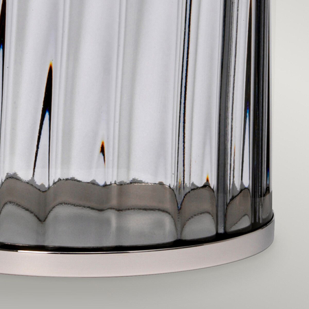 Lampa stołowa Reno - 1 źródło światła - Polerowany nikiel Quintiesse QN-RENO-SMOKE-PN