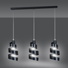 Lampa wisząca SAGA 3 BLACK Emibig 352/3 czarny