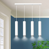 Lampa wisząca KIBO 4 WH/CHROME Emibig 641/4 biały/chrom