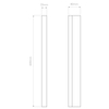 Kinkiet Astro Artemis 600 LED 1308006 Polerowany Chrom