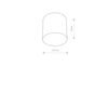 Spot POINT PLEXI Nowodvorski 6526 czarny