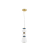 Lampa wisząca Luces Exclusivas FELANZO LE45241 złoty i odcienie złota, niebieski