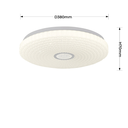 Light Prestige Plafon Solaro 40 cm biały LED 4000K LP-5490/1C-40 WH